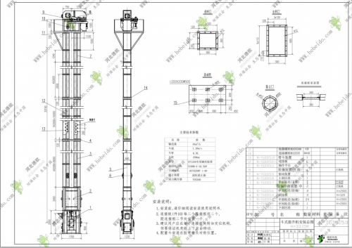 福建N-TGD315gao效果钢丝胶带斗式提升机