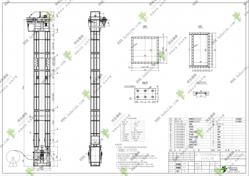 福建N-TGD1000gao效果钢丝胶带斗式提升机